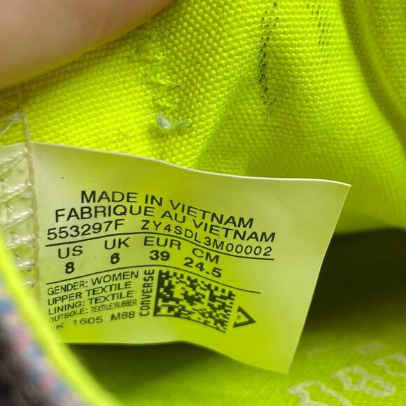 Converse Chuck Taylor All Star Ox Digital Floral Low Top Sneakers Women's Size 8 - Picture 2 of 10